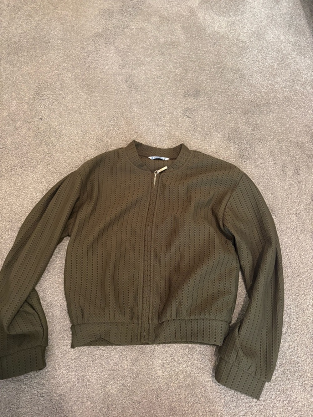 Olive Green Women's Bomber Jacket